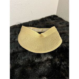 Calvin Klein straw visor hat sun hat